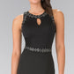 Beads Embellished Bodice Long Dress with Sheer Back