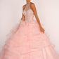 Beads and Jewel Embellished Halter Neck Quinceanera Dress