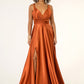 Mesmerizing High Slit A-line Dress by Elizabeth K