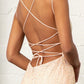 Straight Across Sequin Embellished Mesh Mermaid Dress w/ Slit