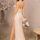 Sequin Glitter Asymmetric Mermaid Dress w/ Long Waist Mesh Layer