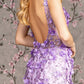 Jewel Glitter Sheer Bodice Mesh Mermaid Long Dress