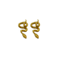 SNAKE EARRINGS, GOLD OR SILVER SAPPHIRE - BEATRIX OST COLLABORATION
