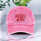 Vintage Cap REBEL GIRL Vintage Cotton Twill Cap