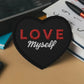LOVE Myself Embroidered patches Black