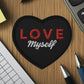 LOVE Myself Embroidered patches Black