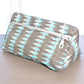 Grey Teal Ikat Toiletry Bag