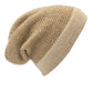 Camel Interwoven Alpaca Beanie