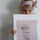 She's Whiskey In A Teacup Art Print! 11x14 Print, Simple Design, Kids Room Art