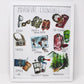 Adventure Essentials Art Print 11x14in, Home Decor, Travel Art, Wall Artwork