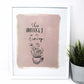She's Whiskey In A Teacup Art Print! 11x14 Print, Simple Design, Kids Room Art