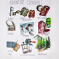 Adventure Essentials Art Print 11x14in, Home Decor, Travel Art, Wall Artwork