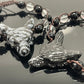 Wolf Spirit Animal Gemstone woven bracelet