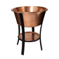 24" Round Bucket Hammered Copper Cooler