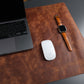 Jersey Antic Tan Leather Desk Pad for Office and Home