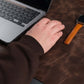 Jersey Dark Brown Leather Desk Pad for Office and Home