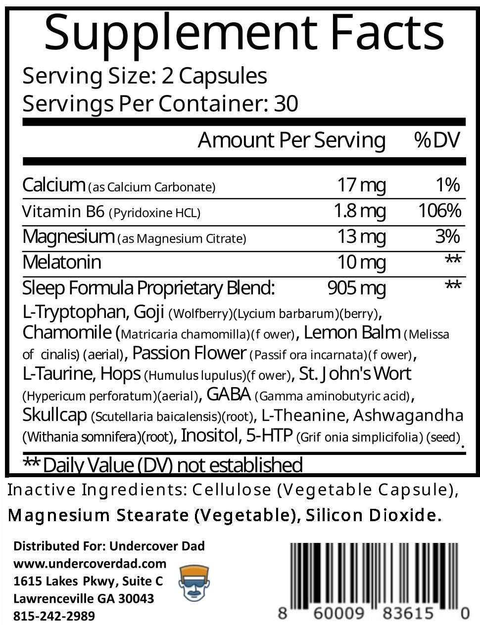 SHUT EYE - Safe and Effective Sleep Aid Formula