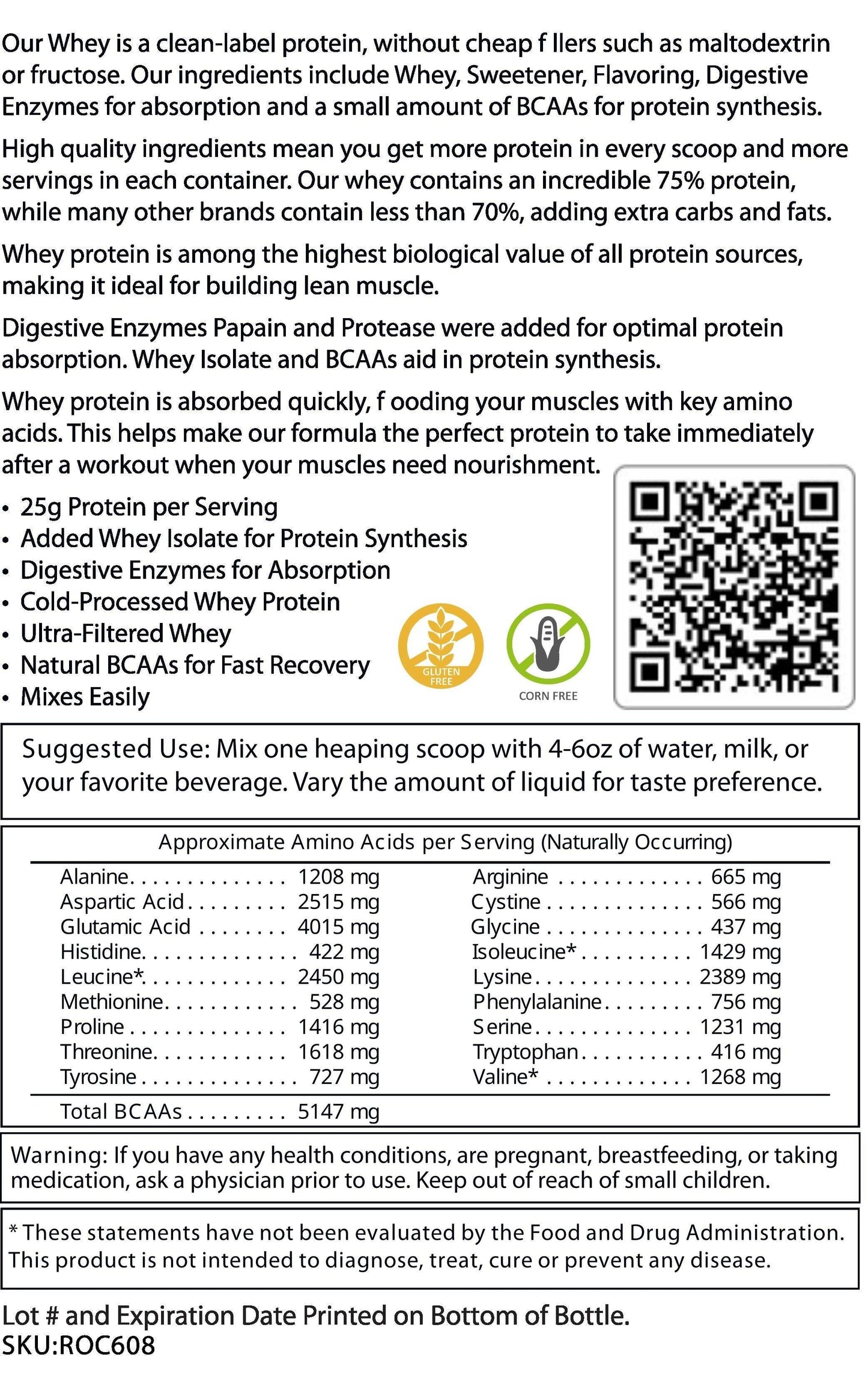 VANILLA WHEY PROTEIN W/ WHEY ISOLATES - THE LEFT OF WHEY