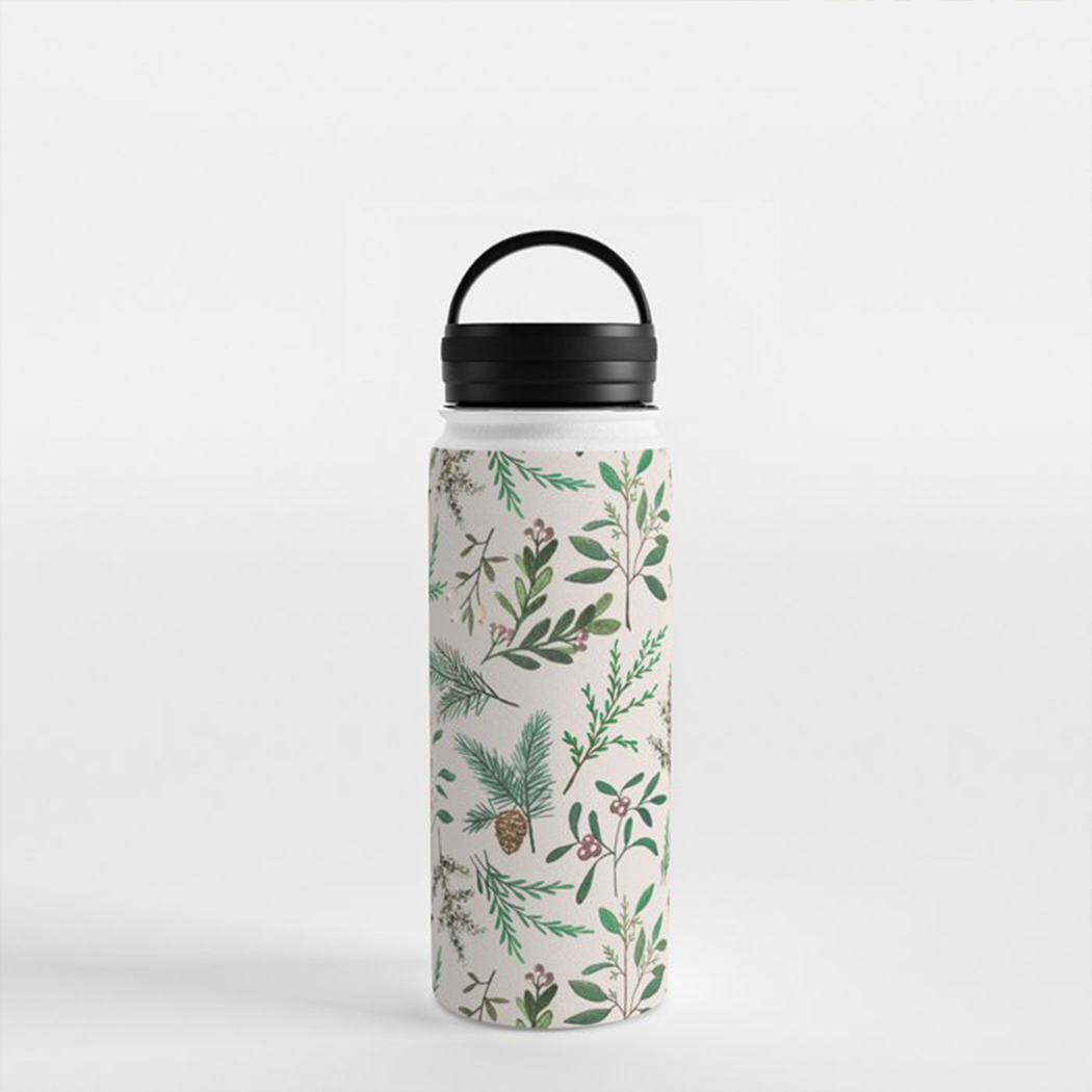 Winter Berry Handle Lid Water Bottle