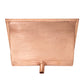 22" Rectangular Inclined Bottom Plain Copper Bathroom Sink