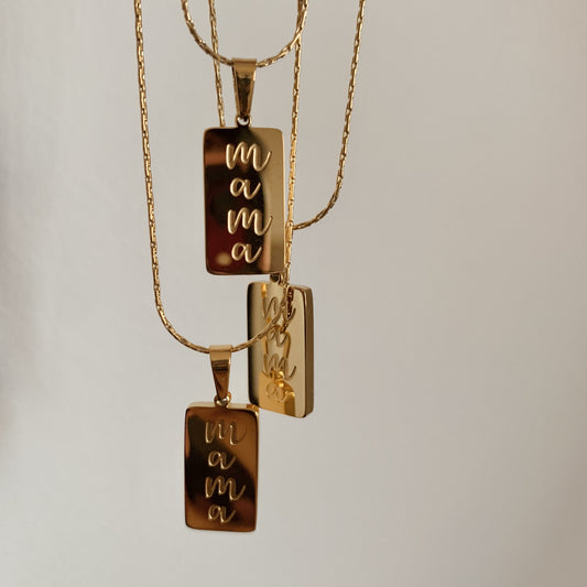 Mama-Halskette-Gold