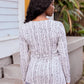 Marble Organic Wrap Top- FINAL SALE