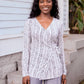Marble Organic Wrap Top- FINAL SALE
