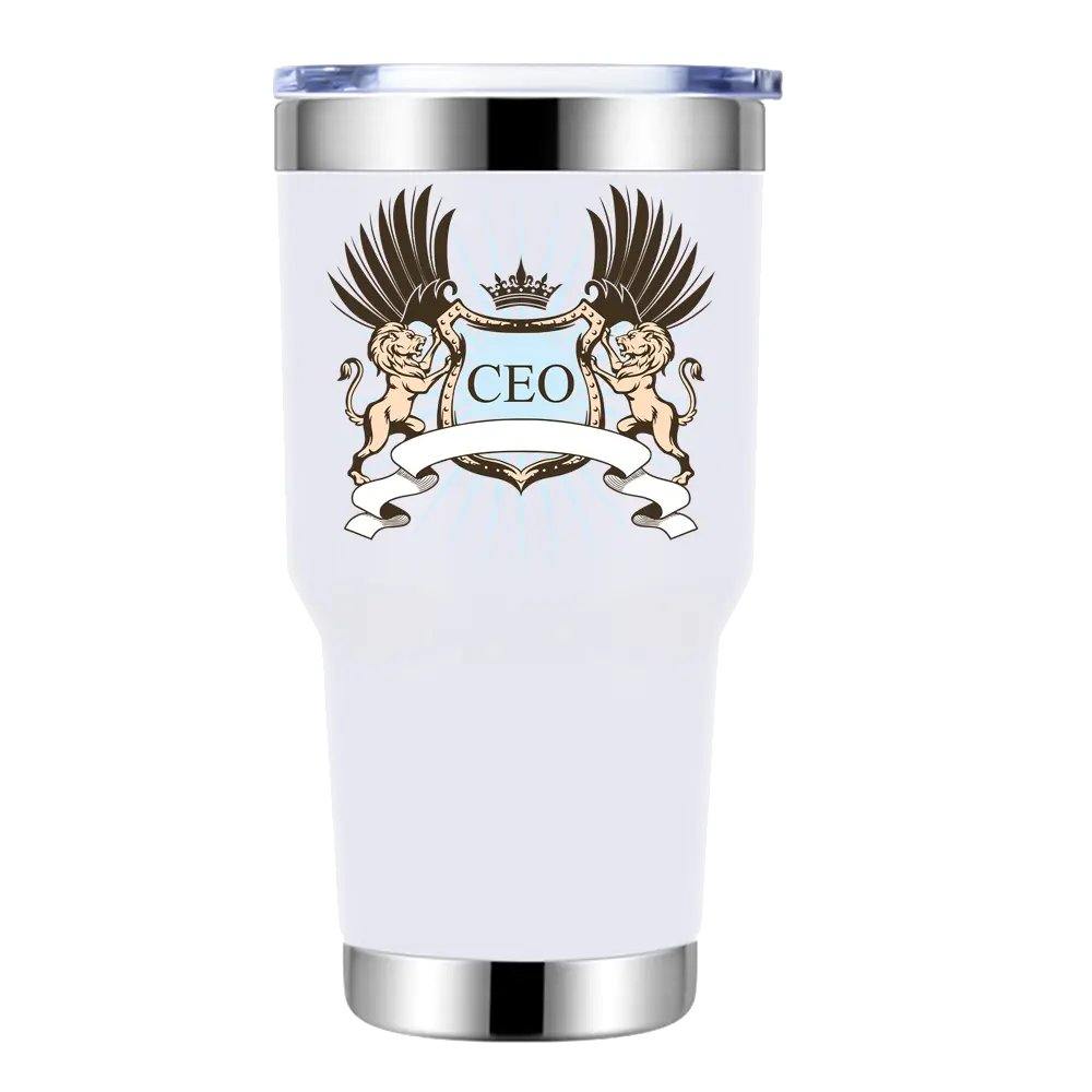 CEO Lion Crest 30oz Insulated Vacuum Sealed Tumbler