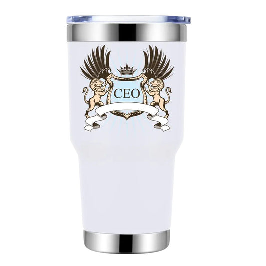 CEO Lion Crest 30oz Insulated Vacuum Sealed Tumbler