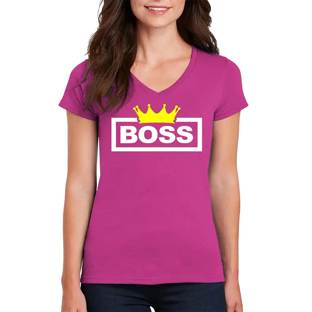 Boss Crown Women’s V-Neck T-Shirt