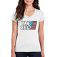 American Flag The CEO Women’s V-Neck T-Shirt