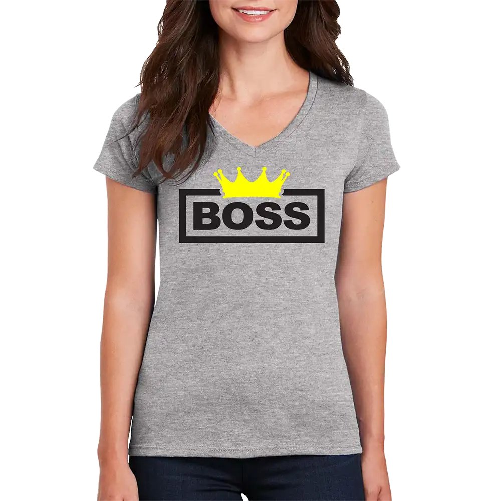 Boss Crown Women’s V-Neck T-Shirt