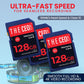 128G SD Memory Card Ultra SDHC UHS-I 90MB/s, C10, U1, Full HD, SD Card