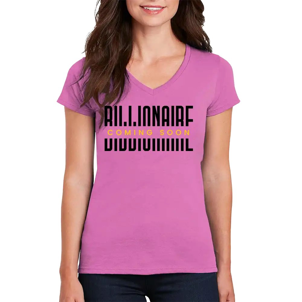 Billionaire Coming Soon Women’s V-Neck T-Shirt