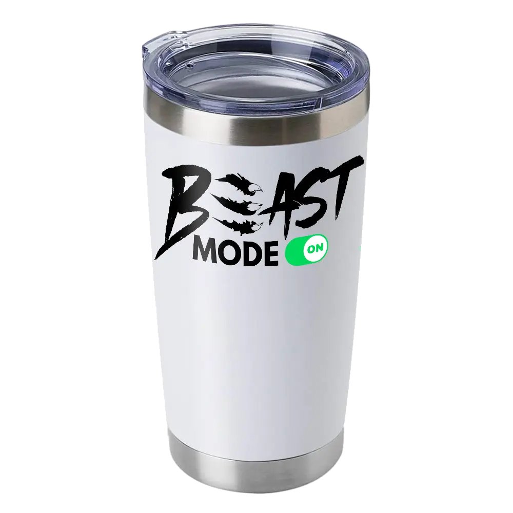 Beast Mode On 20oz Insulated Vacuum Sealed Tumbler