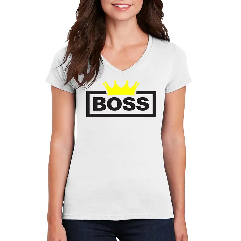 Boss Crown Women’s V-Neck T-Shirt