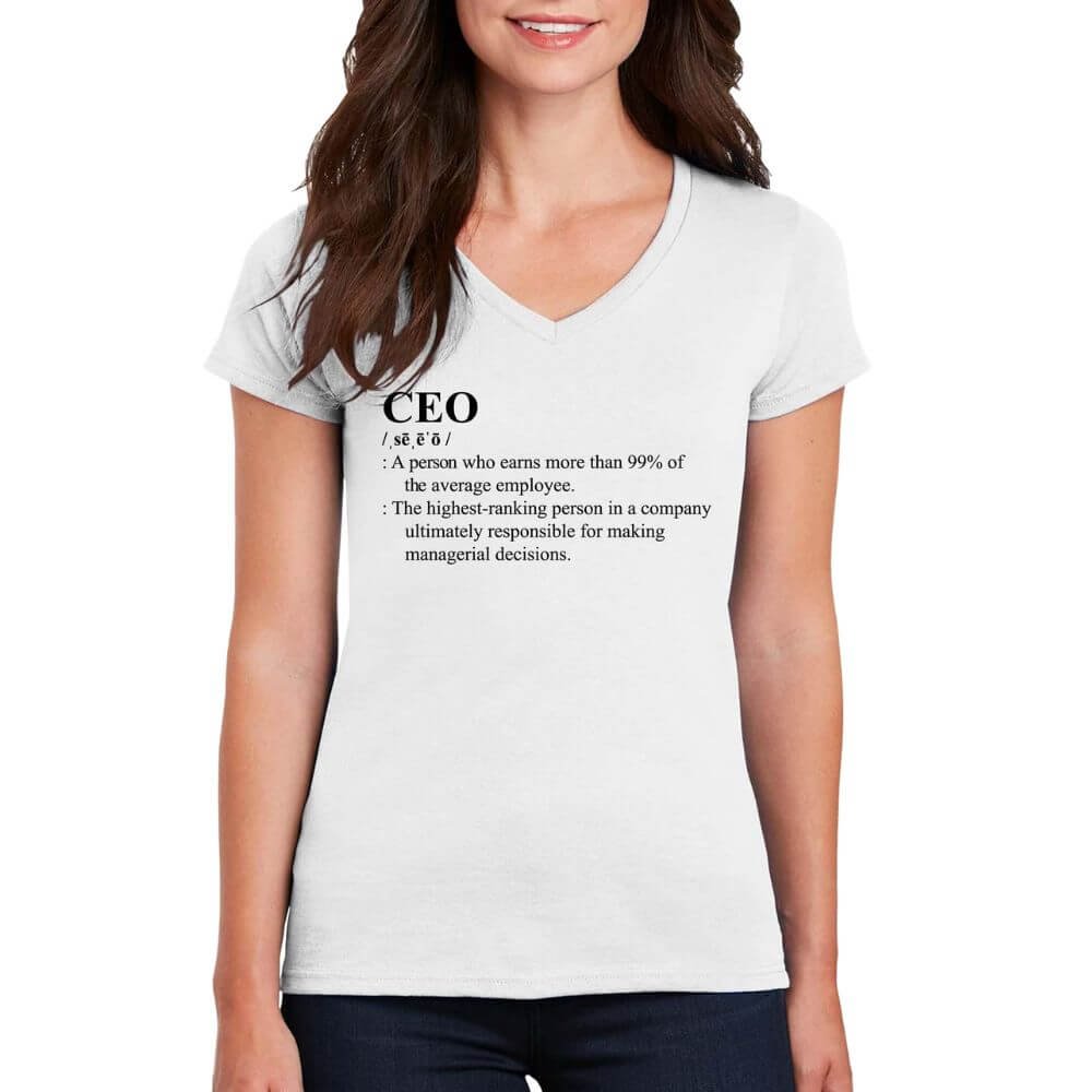 CEO Definition Women’s V-Neck T-Shirt