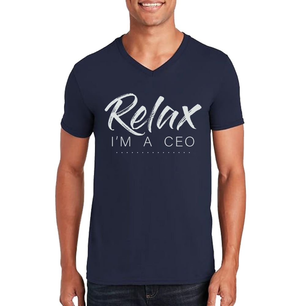 Relax I’m CEO Men’s Unisex V-Neck T-shirt