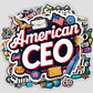American CEO Sticker