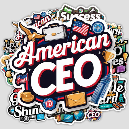 American CEO Sticker