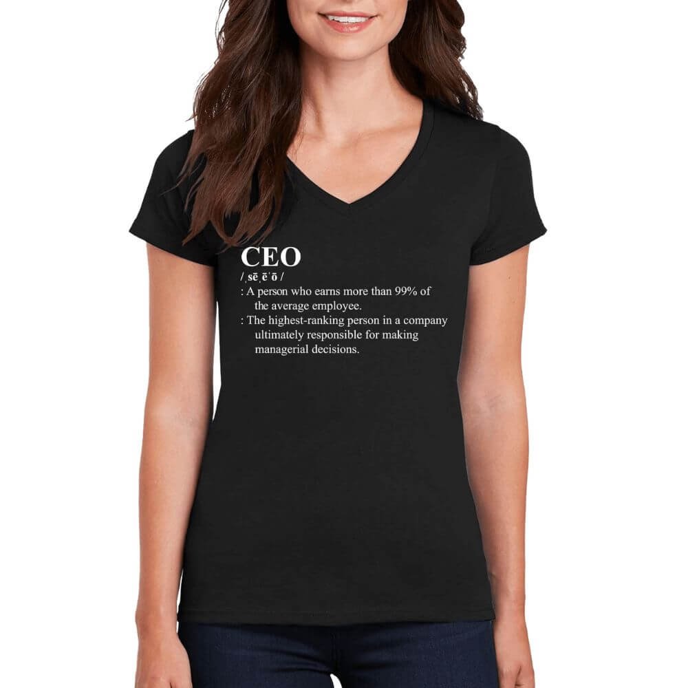 CEO Definition Women’s V-Neck T-Shirt