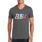 American Flag The CEO Men’s Unisex V-Neck T-shirt