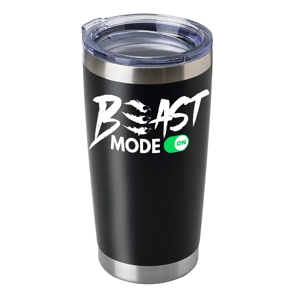 Beast Mode On 20oz Insulated Vacuum Sealed Tumbler