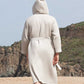 Men's Hooded Turkish Cotton Waffle Robe