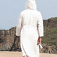 Men's Hooded Turkish Cotton Waffle Robe