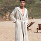 Men's Hooded Turkish Cotton Waffle Robe