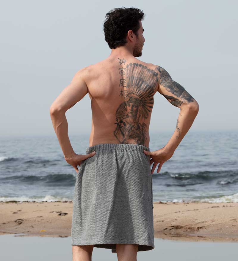 Men’s Turkish Cotton Towel Wrap
