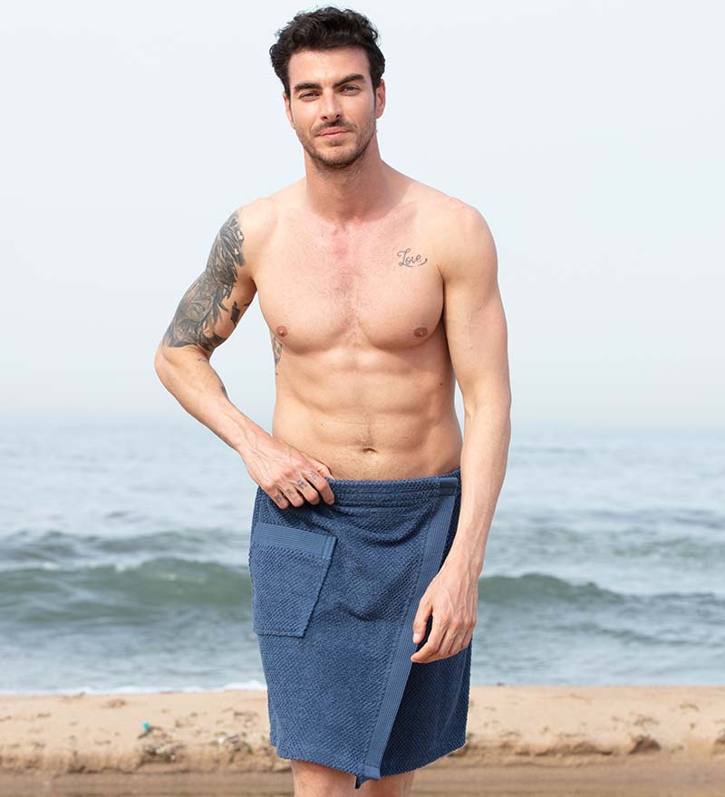 Men’s Turkish Cotton Towel Wrap