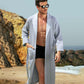 Men's Lightweight Waffle Spa Robe with Shawl Collar