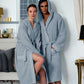 Men's Luxury Turkish Cotton Terry Cloth Robe with Hood